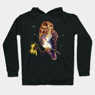 Ruru / Morepork - native bird of Aotearoa (New Zealand) Hoodie